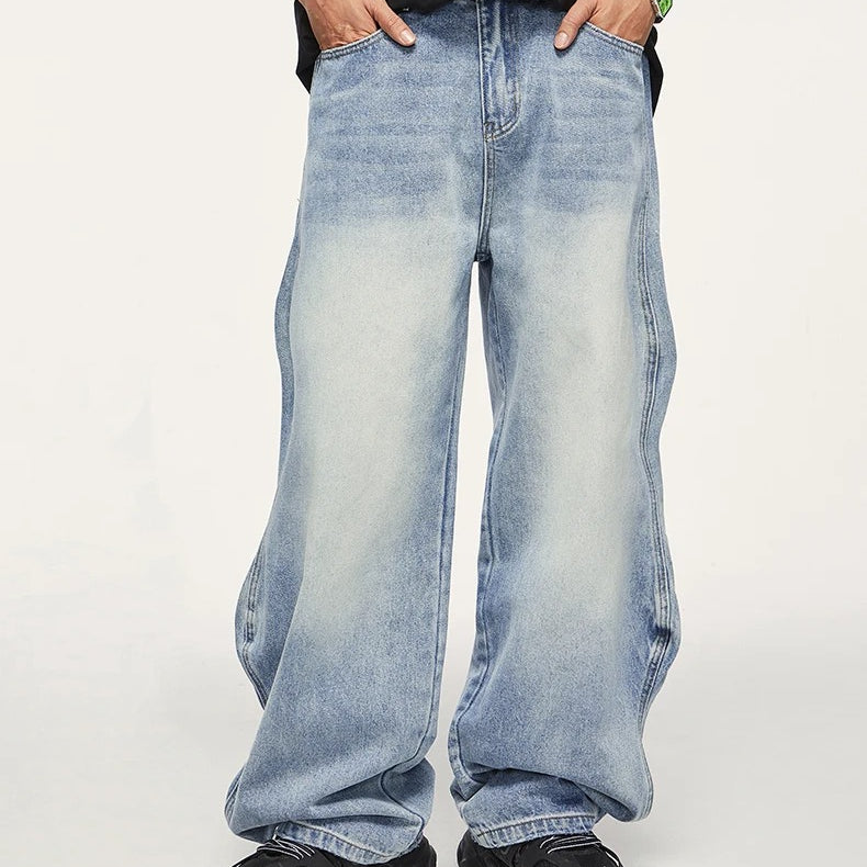 Baggy Wavy Vintage Washed Jeans